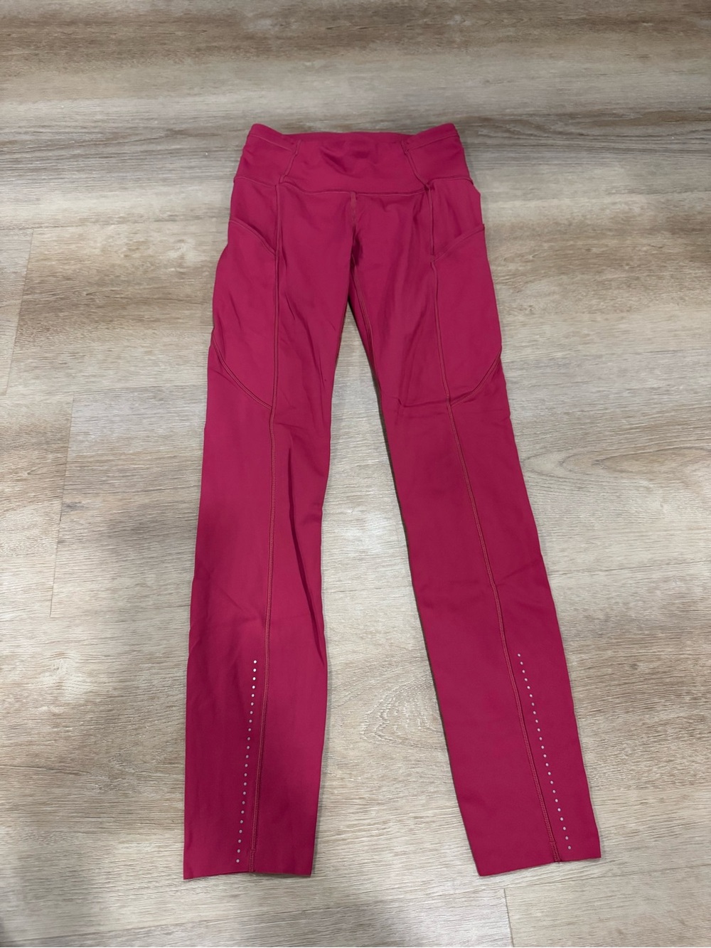 Lululemon Women's High-Waist Performance Leggings in Deep Pink